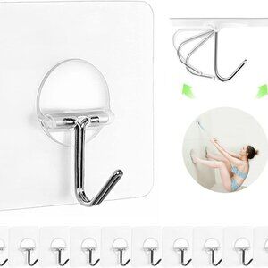Adhesive Hooks for Hanging Heavy Duty Wall Hooks Self Adhesive Towel Coat Hooks